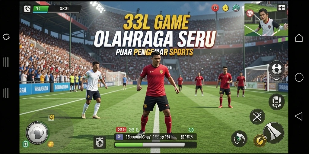 Tampilan utama gameplay <strong>33L</strong> yang penuh aksi olahraga.