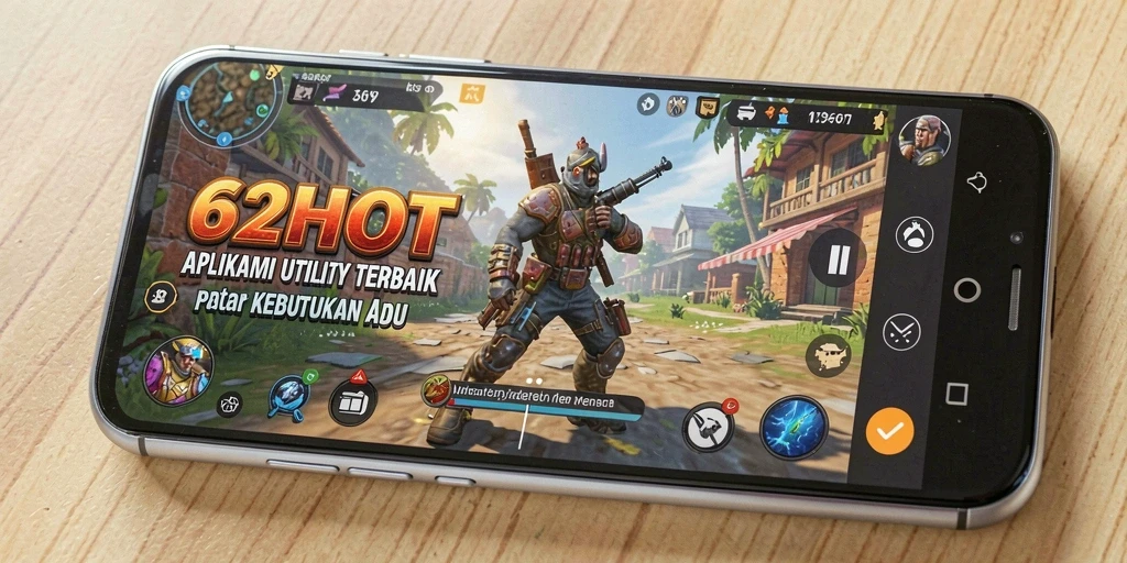Tampilan antarmuka pengguna aplikasi 62HOT yang intuitif dan praktis.