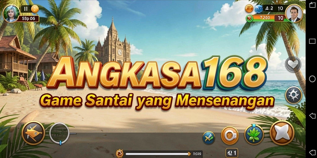 Tampilan gameplay menarik dan penuh warna dari ANGKASA168.