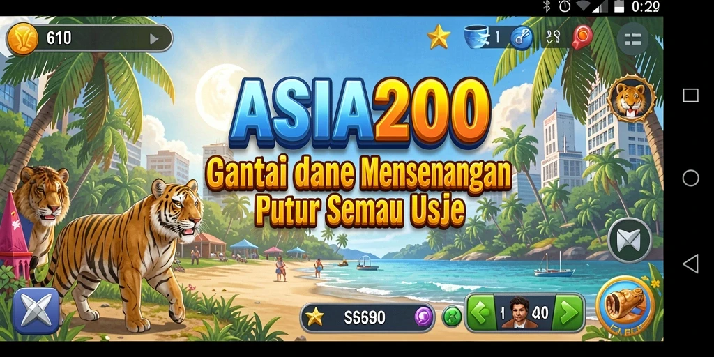 Screenshot gameplay ASIA200 yang menampilkan keseruan permainan Casual.