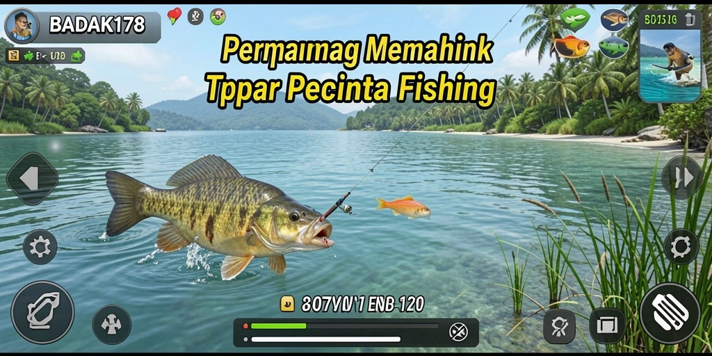 Tampilan gameplay <strong>BADAK178</strong> yang menarik saat memancing.