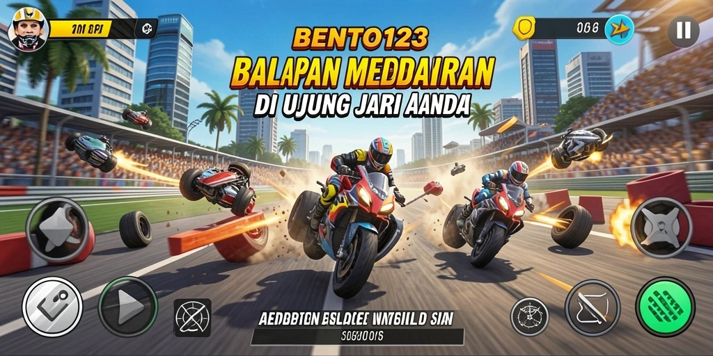 Gameplay Racing yang menantang dan mendebarkan di BENTO123.
