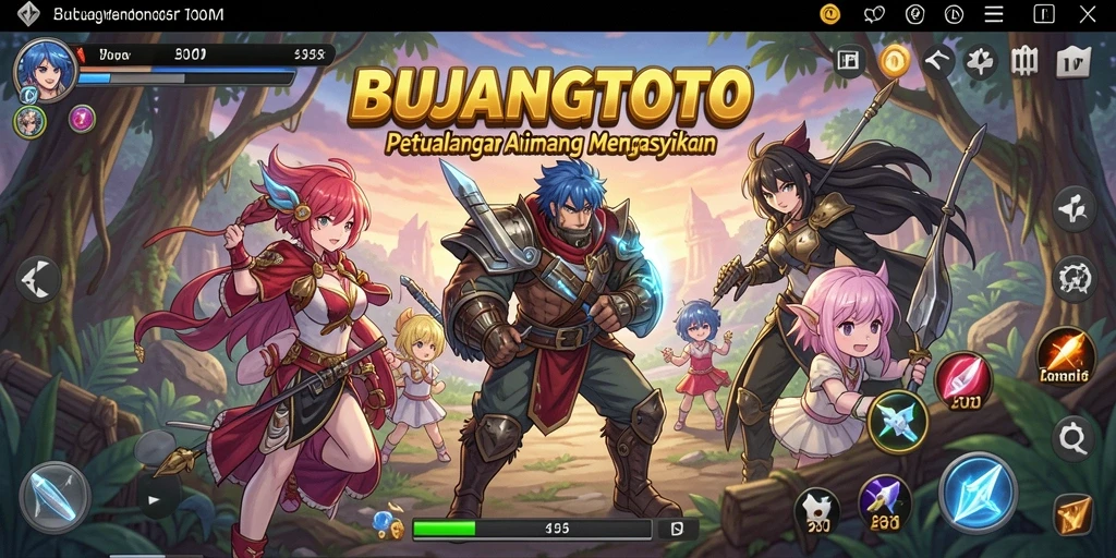 Tangkapan layar gameplay BUJANGTOTO yang menampilkan pertarungan seru.
