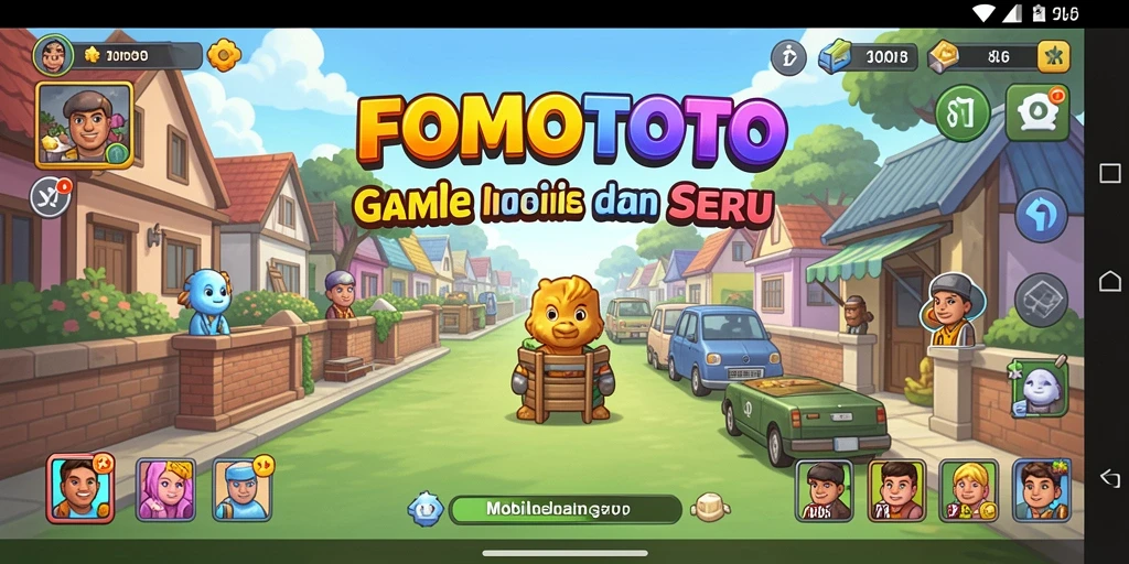 Screenshot utama FOMOTOTO menampilkan gameplay Idle yang menyenangkan.
