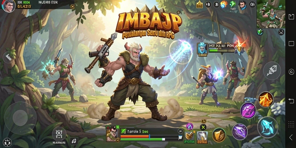 Tampilan gameplay RPG yang menakjubkan dan interaktif.