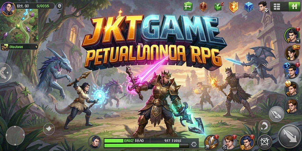 Tampilan gameplay RPG JKTGAME yang menarik dan interaktif.