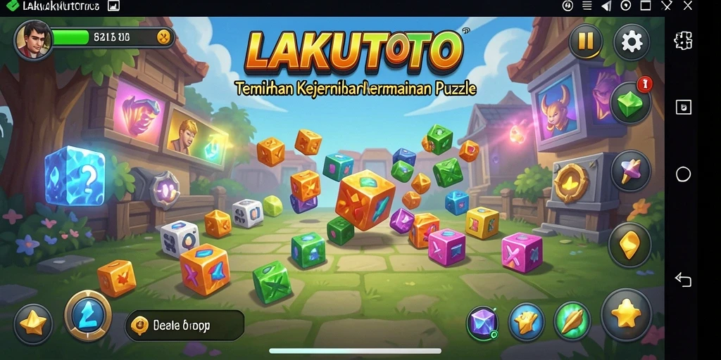 Tampilan gameplay seru dan beragam tantangan Puzzle dalam LAKUTOTO.