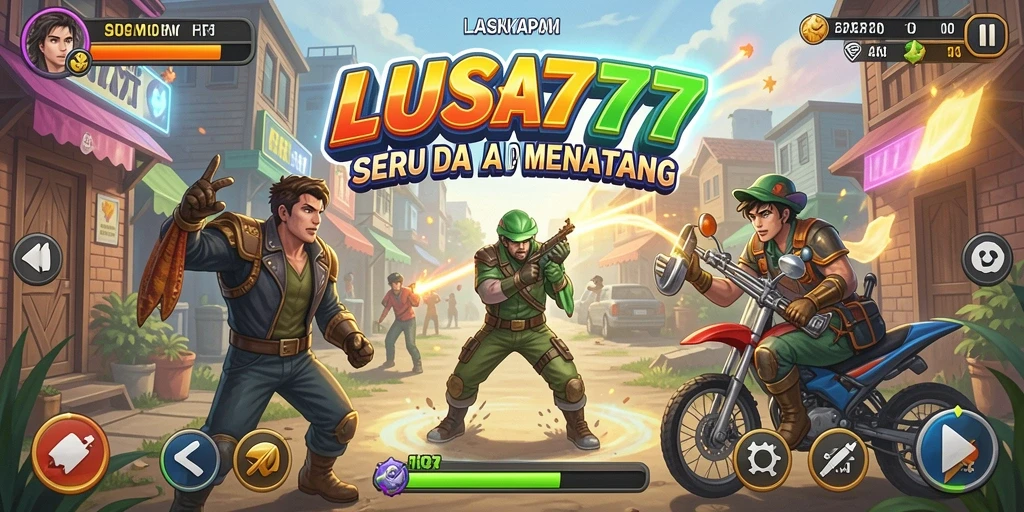 Tampilan gameplay menarik LUSA777 dalam aksi Arcade.