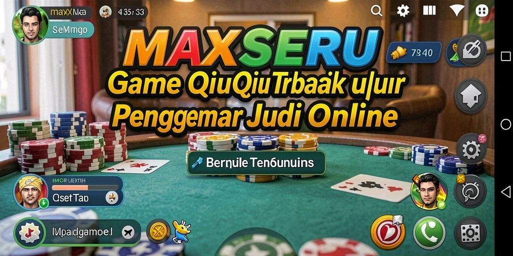Tampilan gameplay seru di MAXSERU dengan aksi QiuQiu.