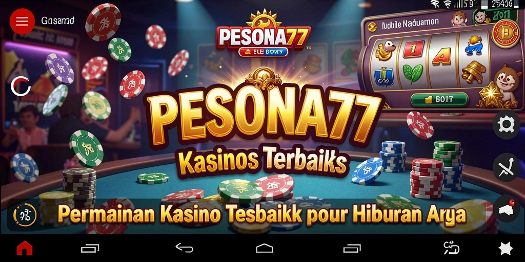 Screenshot PESONA77 menampilkan grafis memukau dari gameplay Kasino yang menyenangkan.