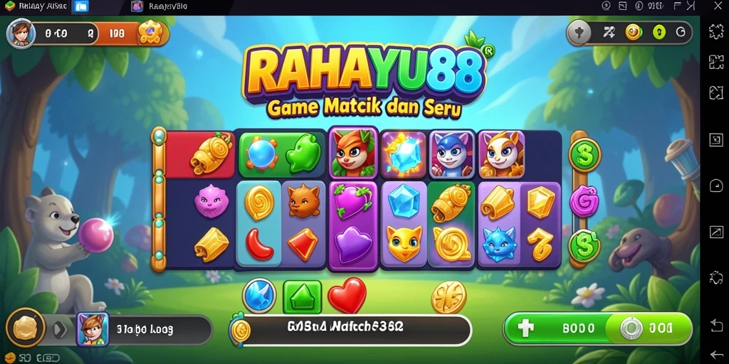 Tampilan gameplay RAHAYU88 yang seru dan penuh warna.
