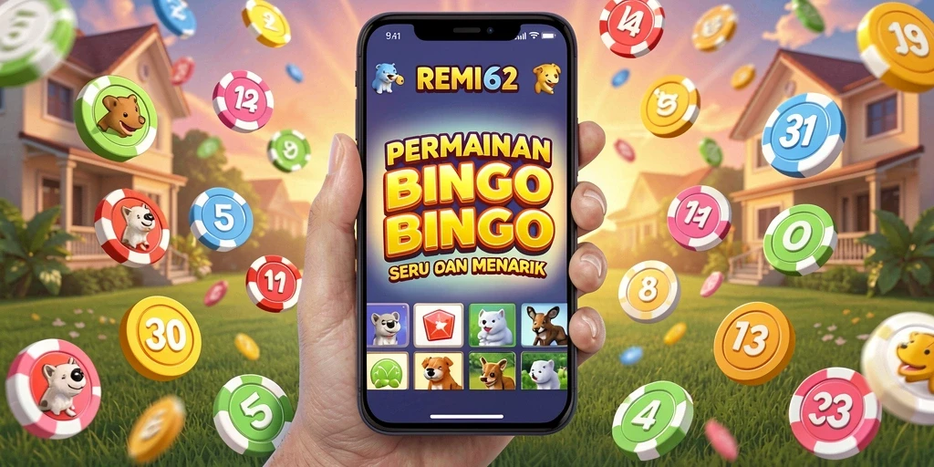 Tampilan gameplay bingo yang seru dan interaktif di REMI62.