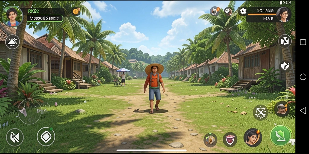 Tampilan gameplay RK88 yang penuh warna dan menyenangkan.