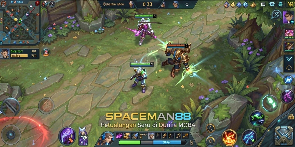 Tampilan gameplay SPACEMAN88 yang mendebarkan dan penuh aksi.