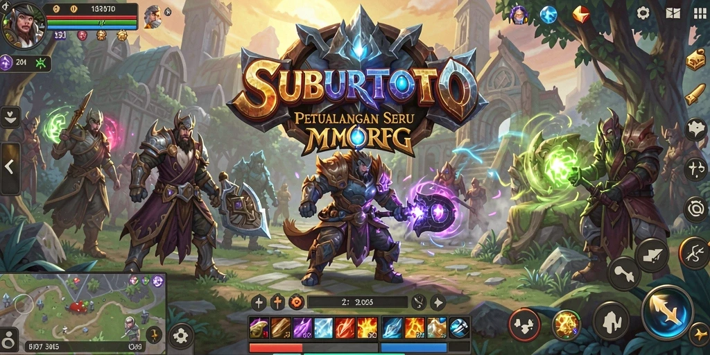 Tampilan utama gameplay SUBURTOTO dengan aksi seru MMORPG.