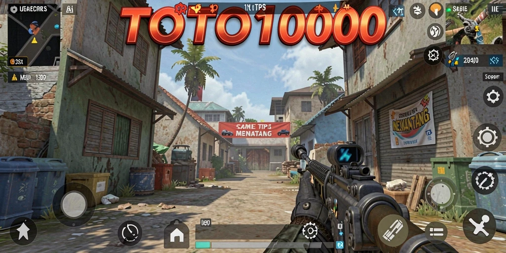 TOTO1000 menampilkan interaksi gameplay TPS yang mendebarkan.