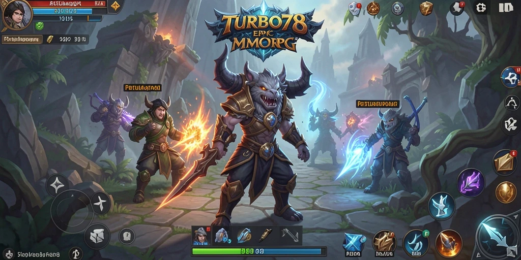 Tampilan gameplay TURBO78 yang seru di dunia MMORPG.