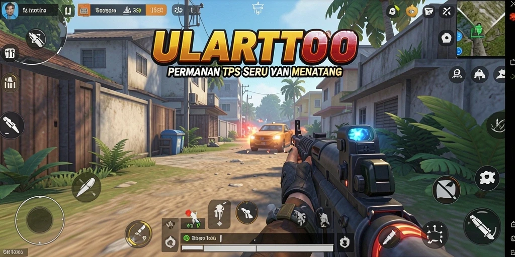 Tangkapan layar ULARTOTO dengan gameplay TPS yang menarik dan intens.